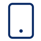Symbol eines Smartphones – steht für mobile Anwendungen.