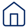 Symbol: Haus – steht für Immobilie oder Eigentum.