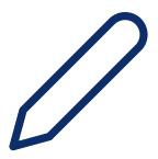 Symbol eines Stifts – steht für Bearbeitung oder Eingabe.